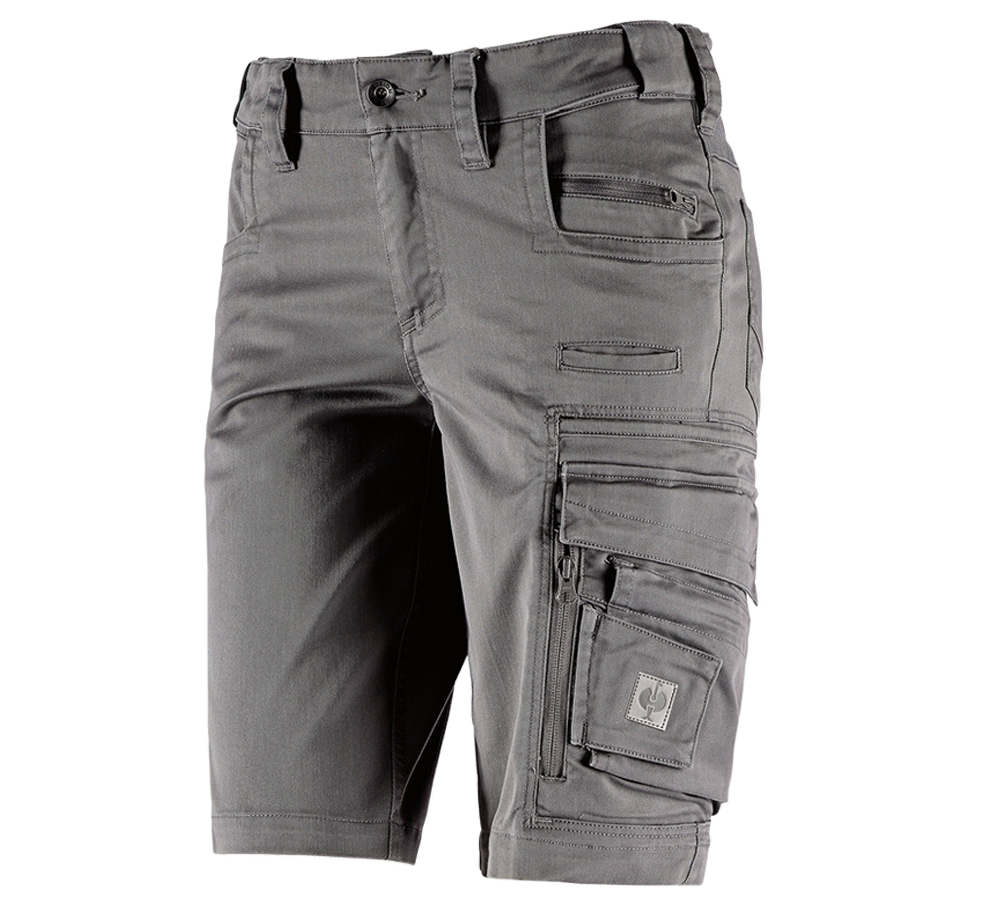 Work Trousers: Shorts e.s.motion ten, ladies' + granite