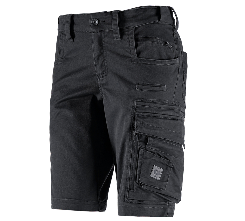 Pantalons de travail: Short e.s.motion ten, femmes + noir oxyde