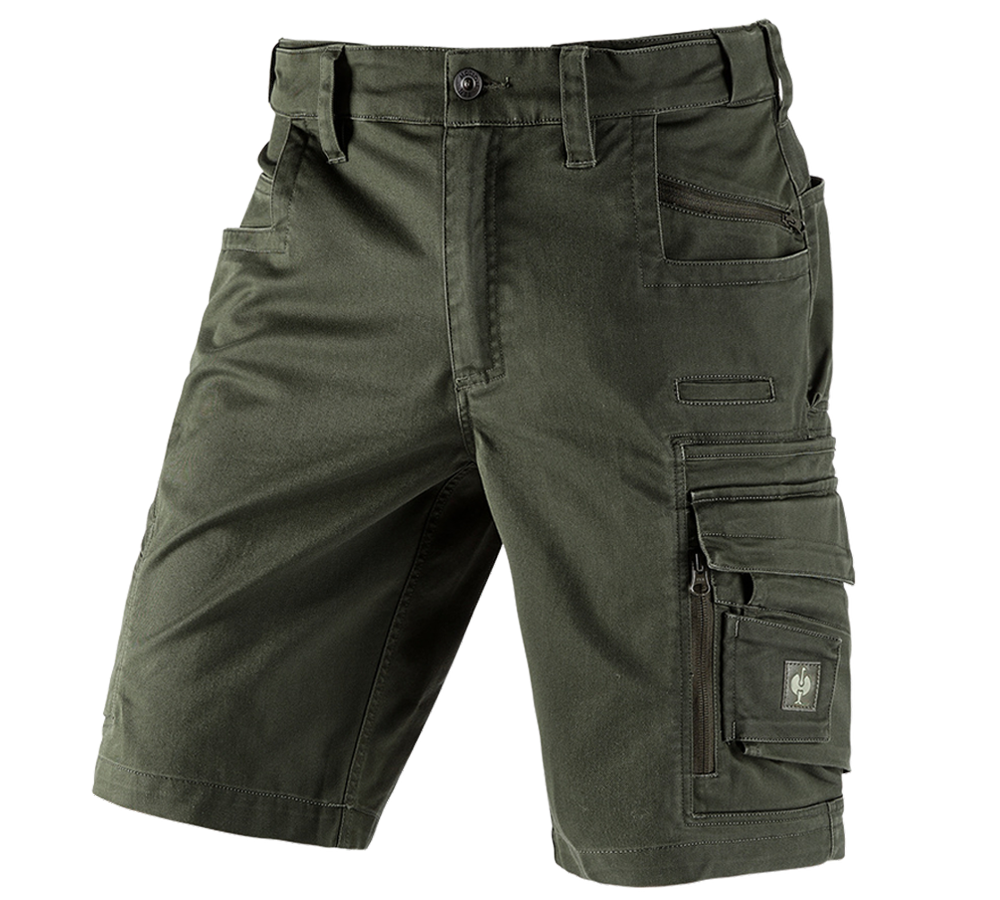 Pantalons de travail: Short e.s.motion ten + vert camouflage