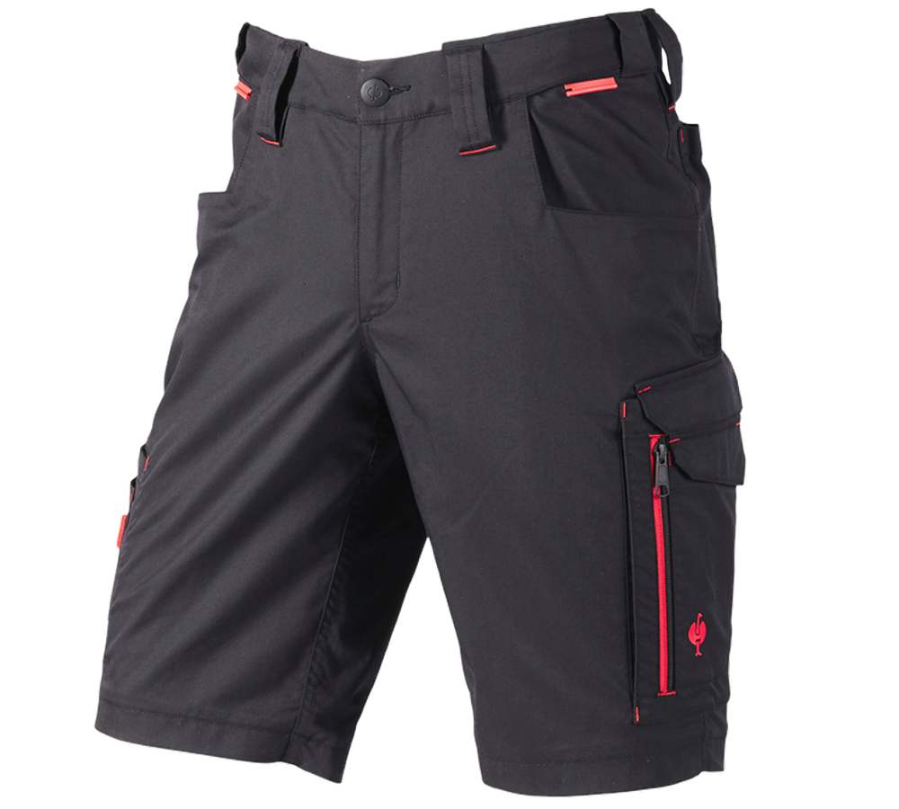 Work Trousers: Shorts e.s.concrete light allseason + black