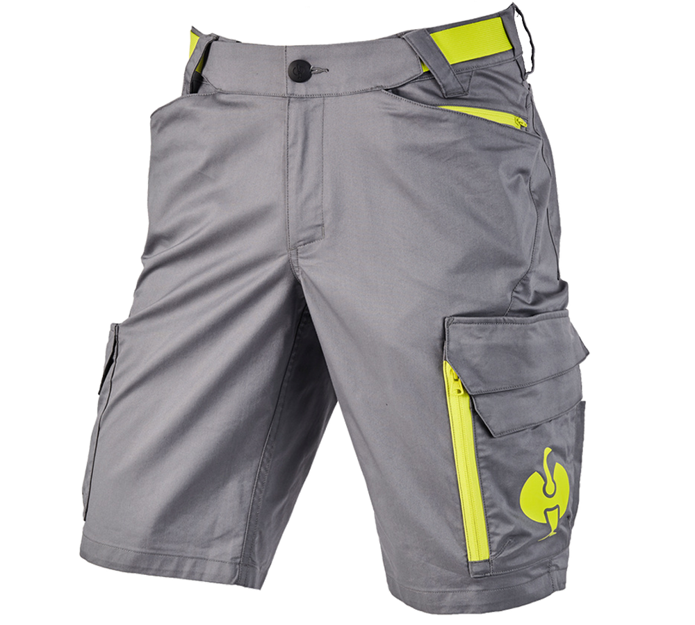 Work Trousers: Shorts e.s.trail + basaltgrey/acid yellow