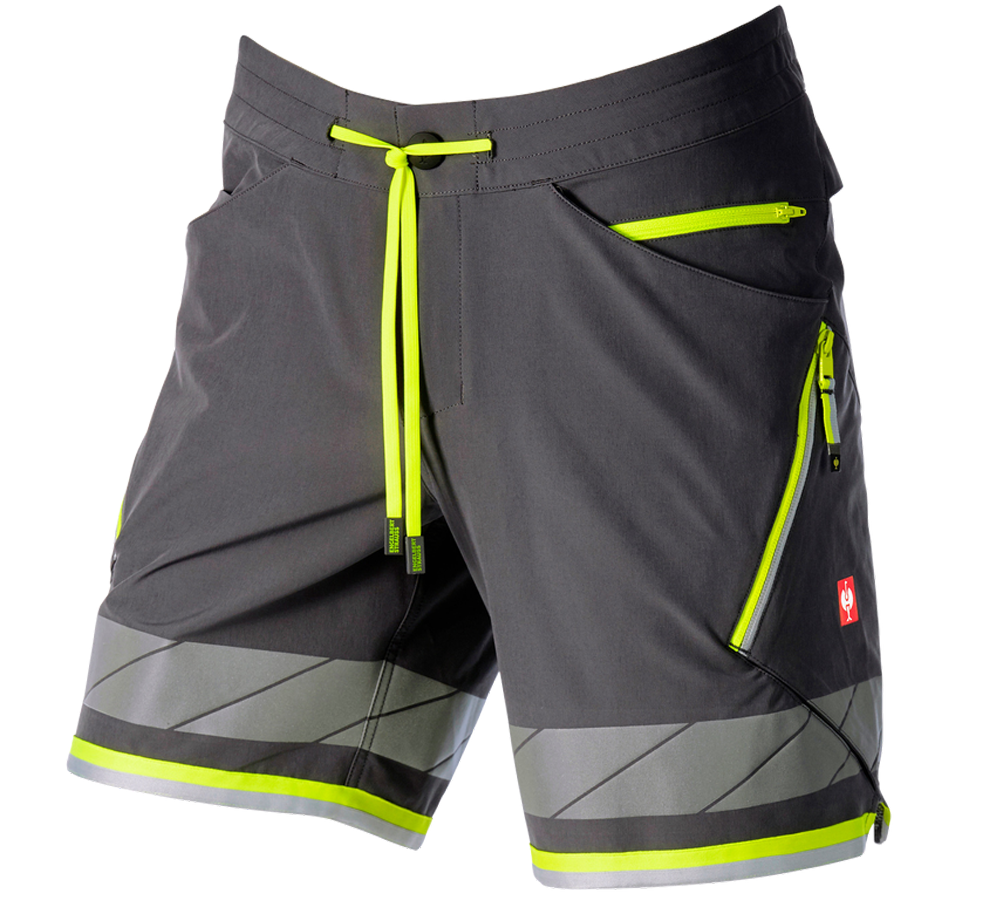 Clothing: Reflex functional shorts e.s.ambition + anthracite/high-vis yellow