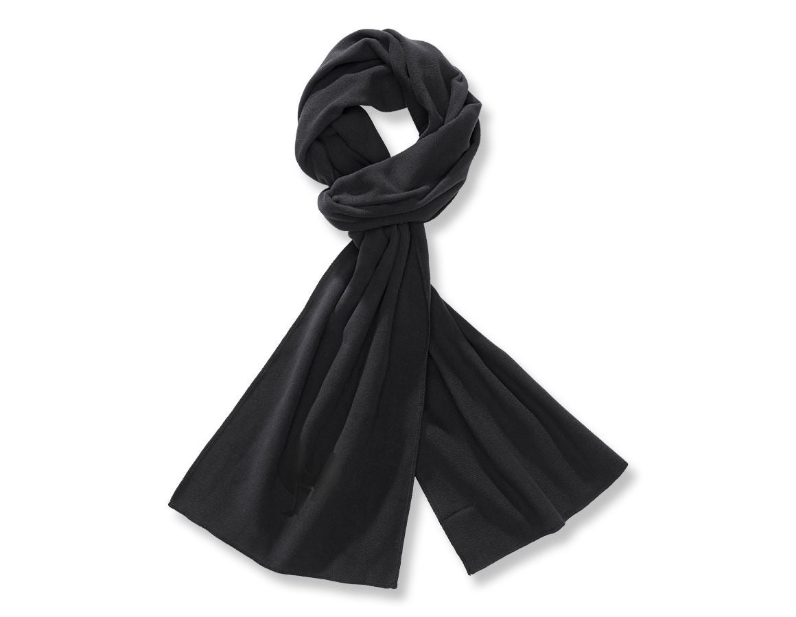 Accessories: e.s. FIBERTWIN® microfleece scarf + black
