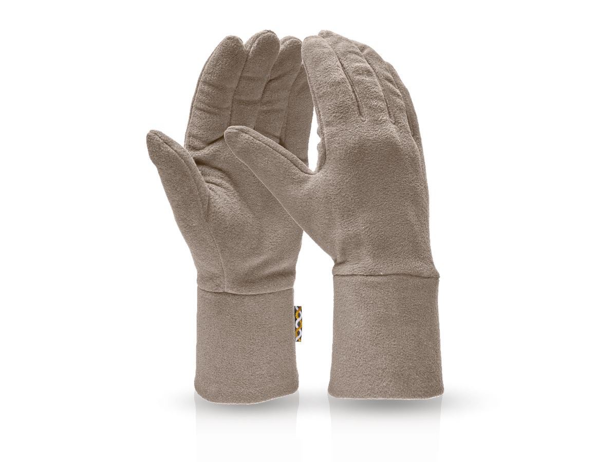 Kälte: e.s. FIBERTWIN® microfleece Handschuhe + stein