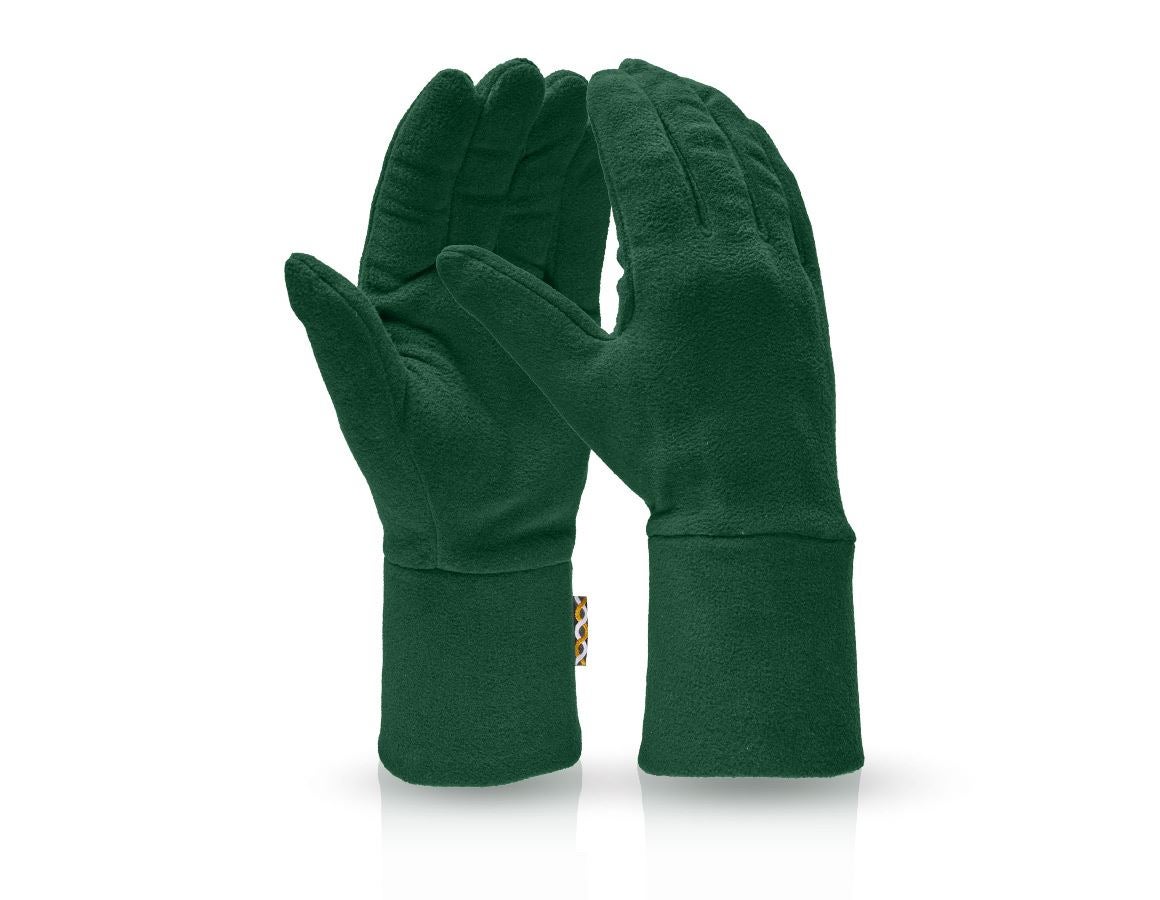 Textile: e.s. FIBERTWIN® microfleece gloves + green