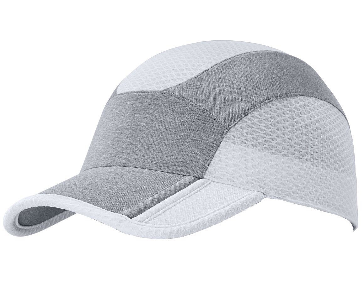 Accessories: e.s. Functional cap comfort fit + white/platinum-melange