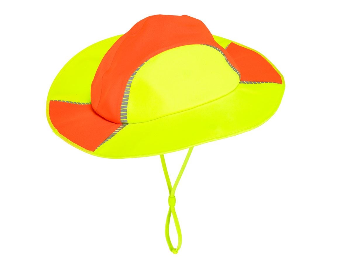 Accessories: Functional rain hat e.s.motion 2020 + high-vis orange/high-vis yellow