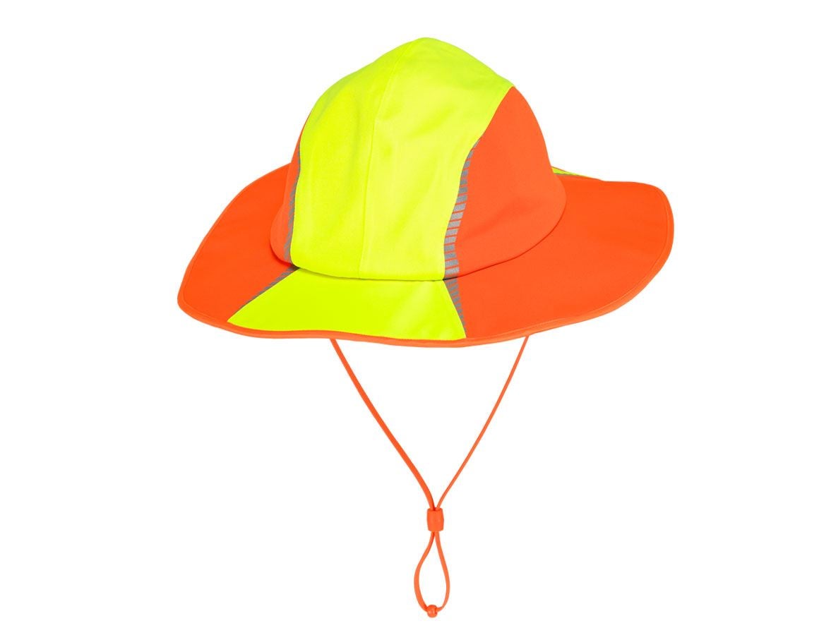 Accessories: Functional rain hat e.s.motion 2020 + high-vis yellow/high-vis orange