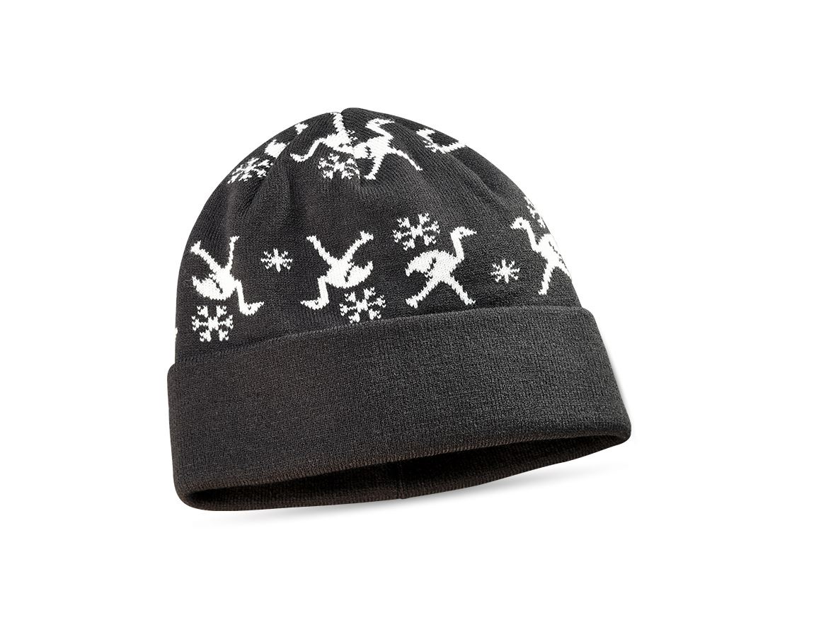 Accessories: e.s. Norwegian knitted hat + black