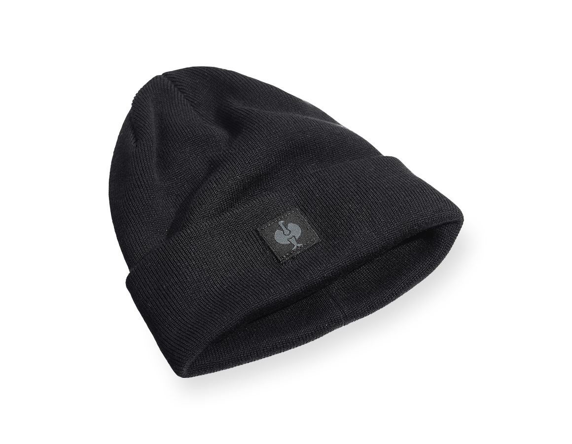 Accessories: Knitted cap e.s.iconic + black