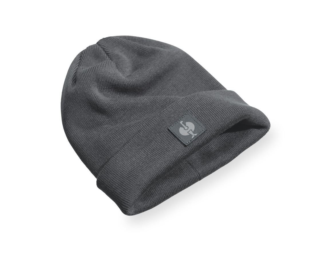 Accessories: Knitted cap e.s.iconic + carbongrey