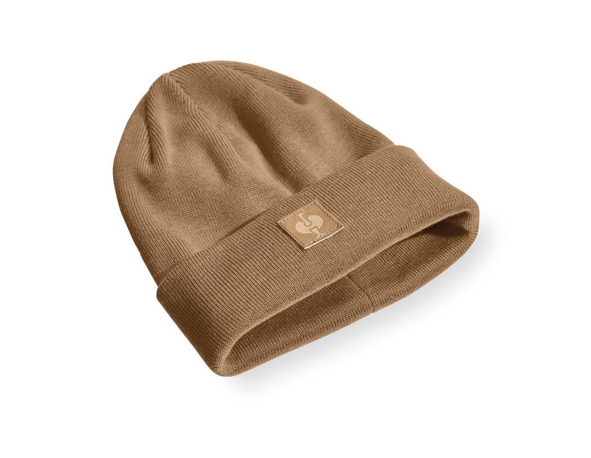 Accessories: Knitted cap e.s.iconic + almondbrown