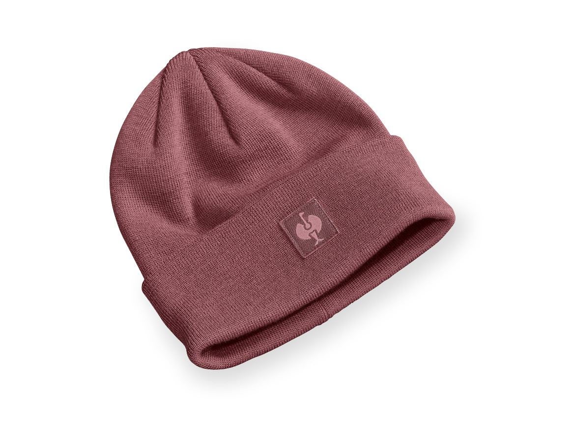 Accessoires: Bonnet tricoté e.s.iconic + rouge oxyde