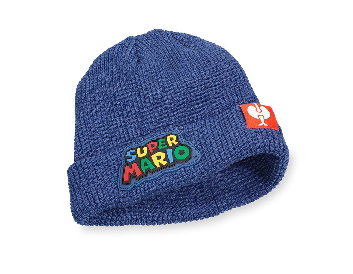 Accessories: Super Mario Knitted Cap, children's + alkaliblue