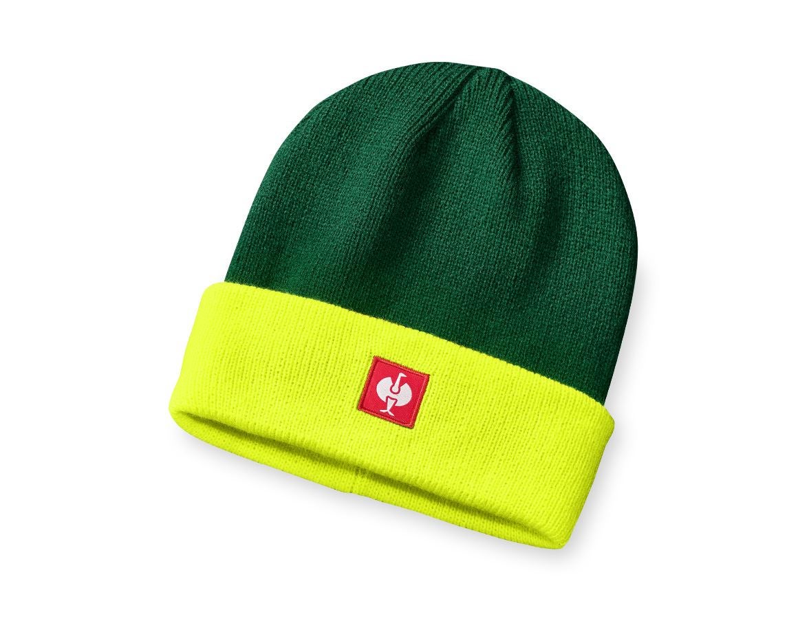 Topics: Knitted cap e.s.motion 24/7 + green/high-vis yellow