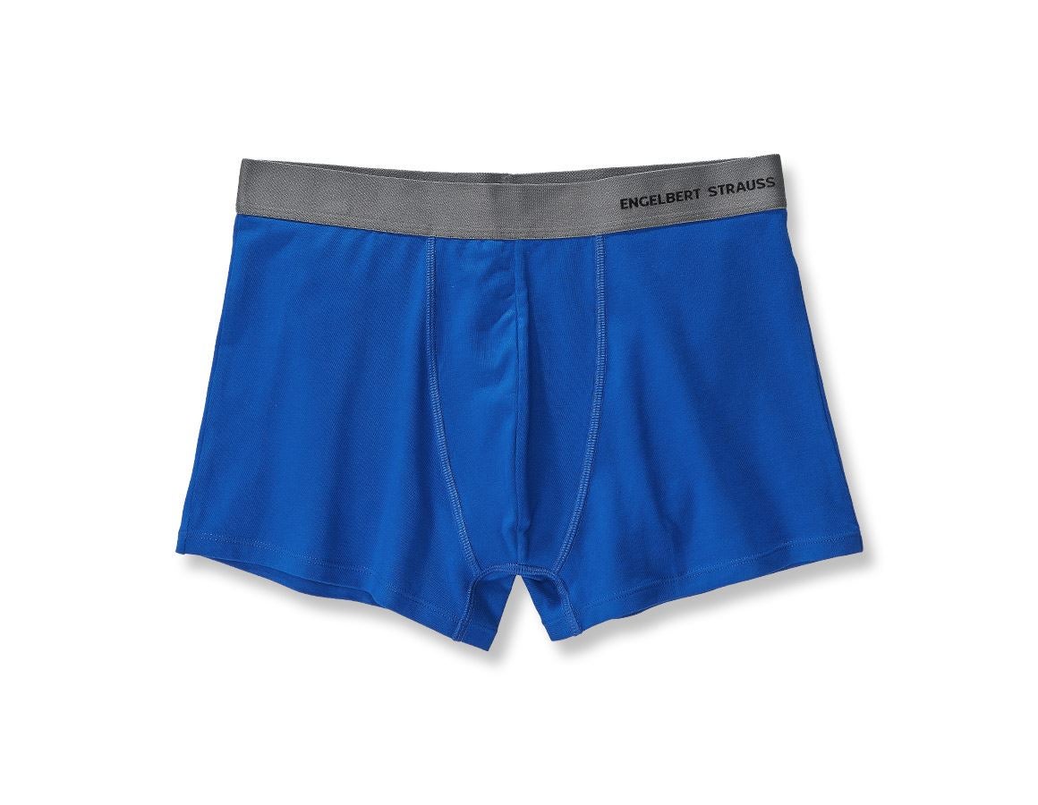 Sous-vêtements | Vêtements thermiques: e.s. Boxer en coton élastique + bleu royal