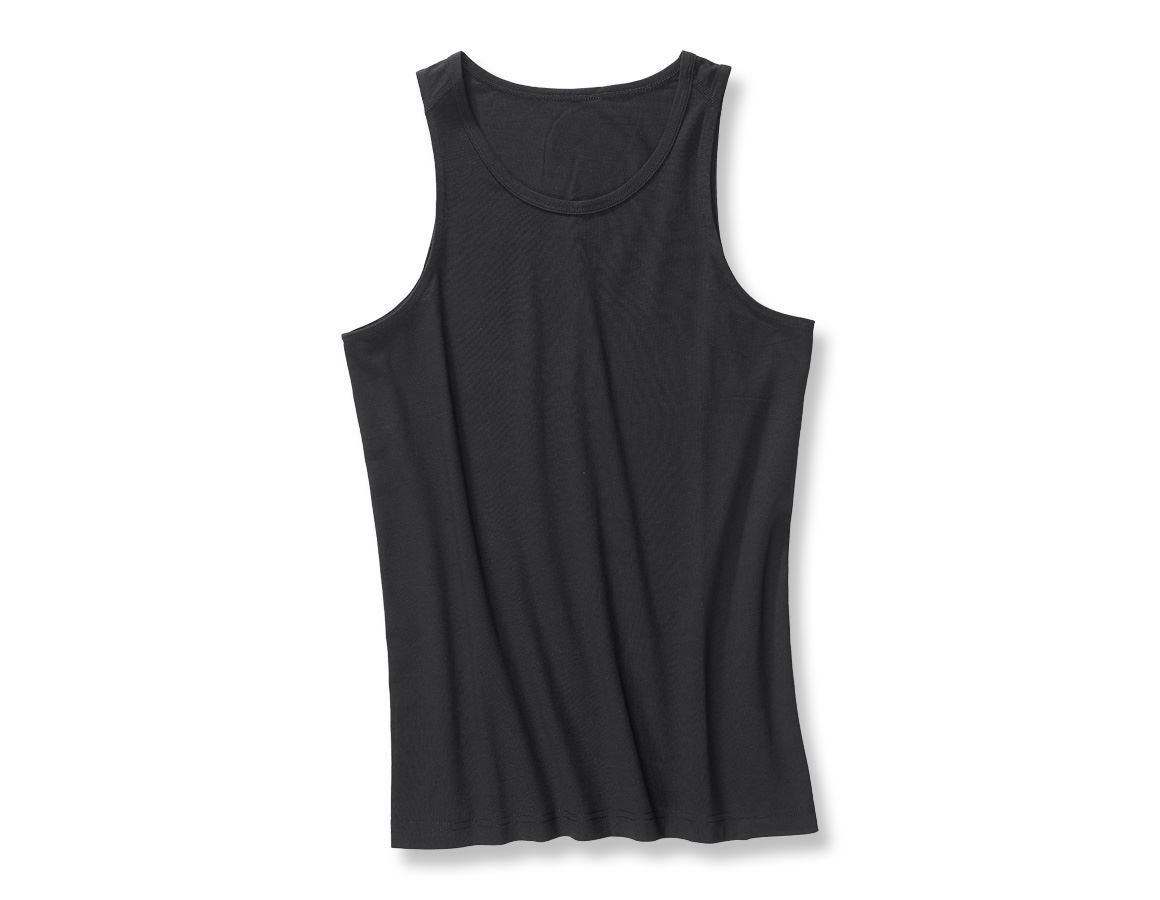 Underwear | Functional Underwear: e.s. Cotton stretch tank shirt + black