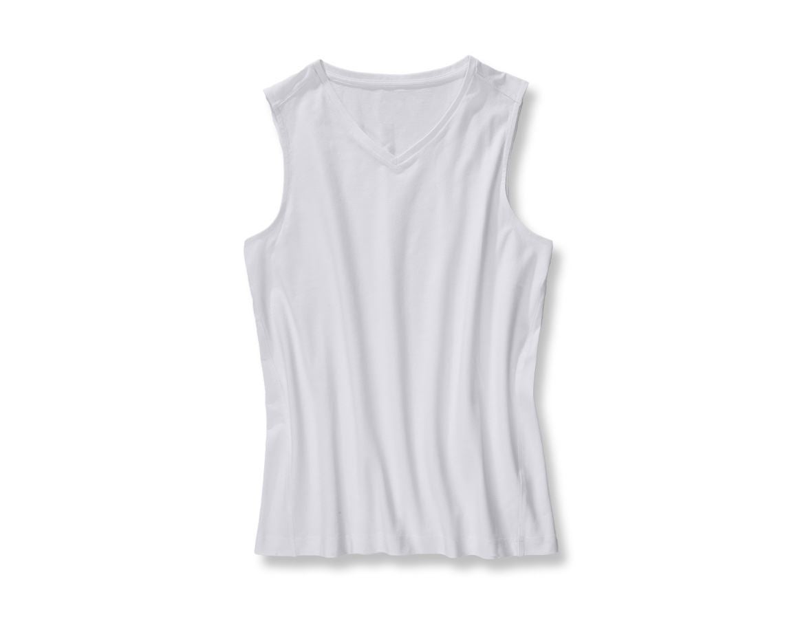 Sous-vêtements | Vêtements thermiques: e.s. Chemise Athletik en coton élastique + blanc