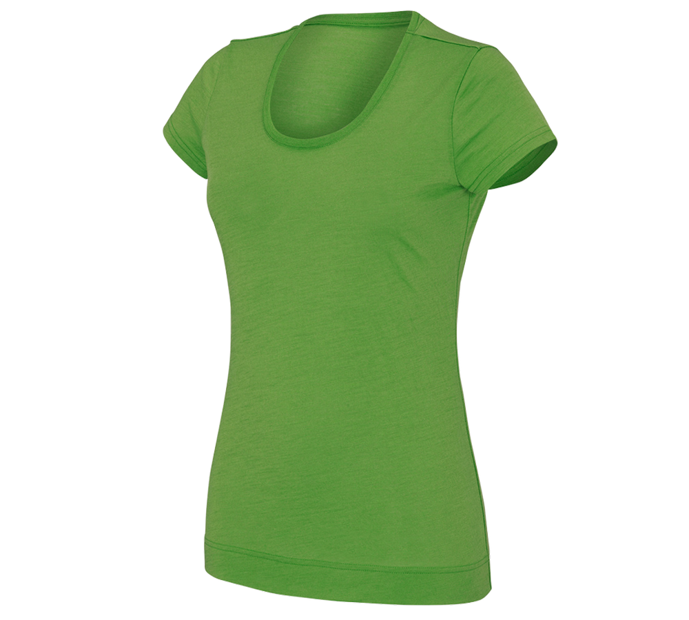 Shirts, Pullover & more: e.s. T-shirt Merino light, ladies' + sea green