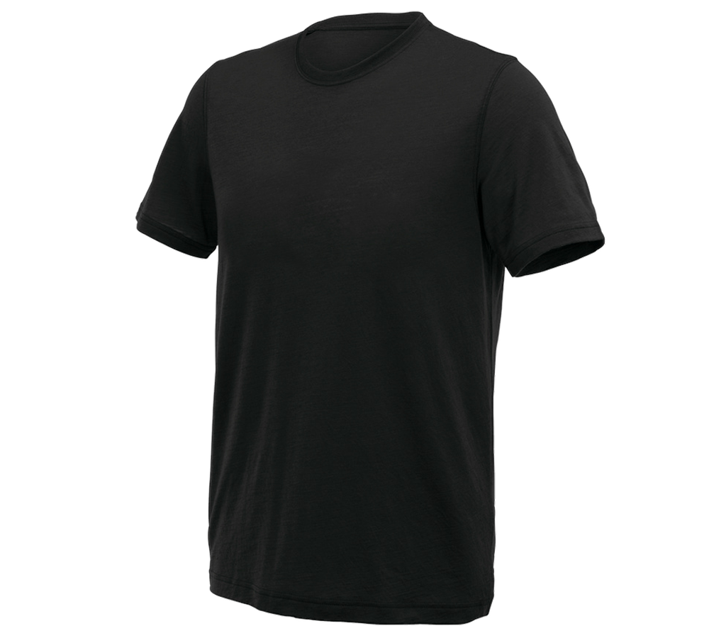Shirts, Pullover & more: e.s. T-shirt Merino light + black