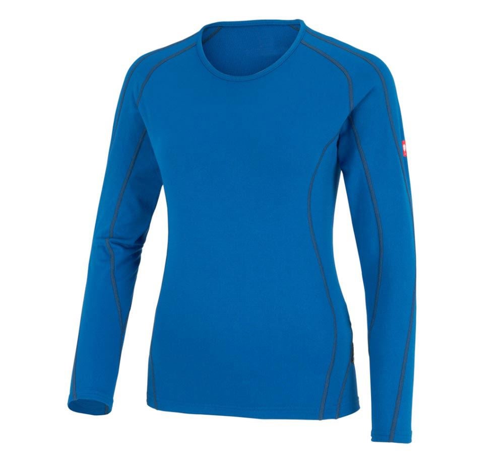Vêtements thermiques: e.s. Pant.Longsleeve clima-pro - warm, femmes + bleu gentiane