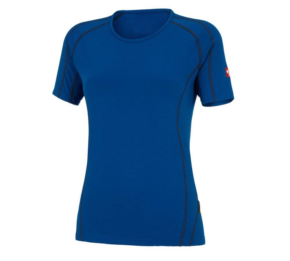 Vêtements thermiques: e.s. Fonction-T-Shirt clima-pro, warm, femmes + bleu gentiane