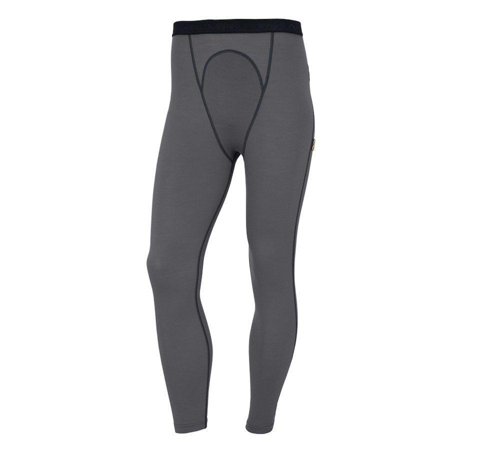 Underwear | Functional Underwear: e.s. Long-pants Merino, men's + cement/graphite