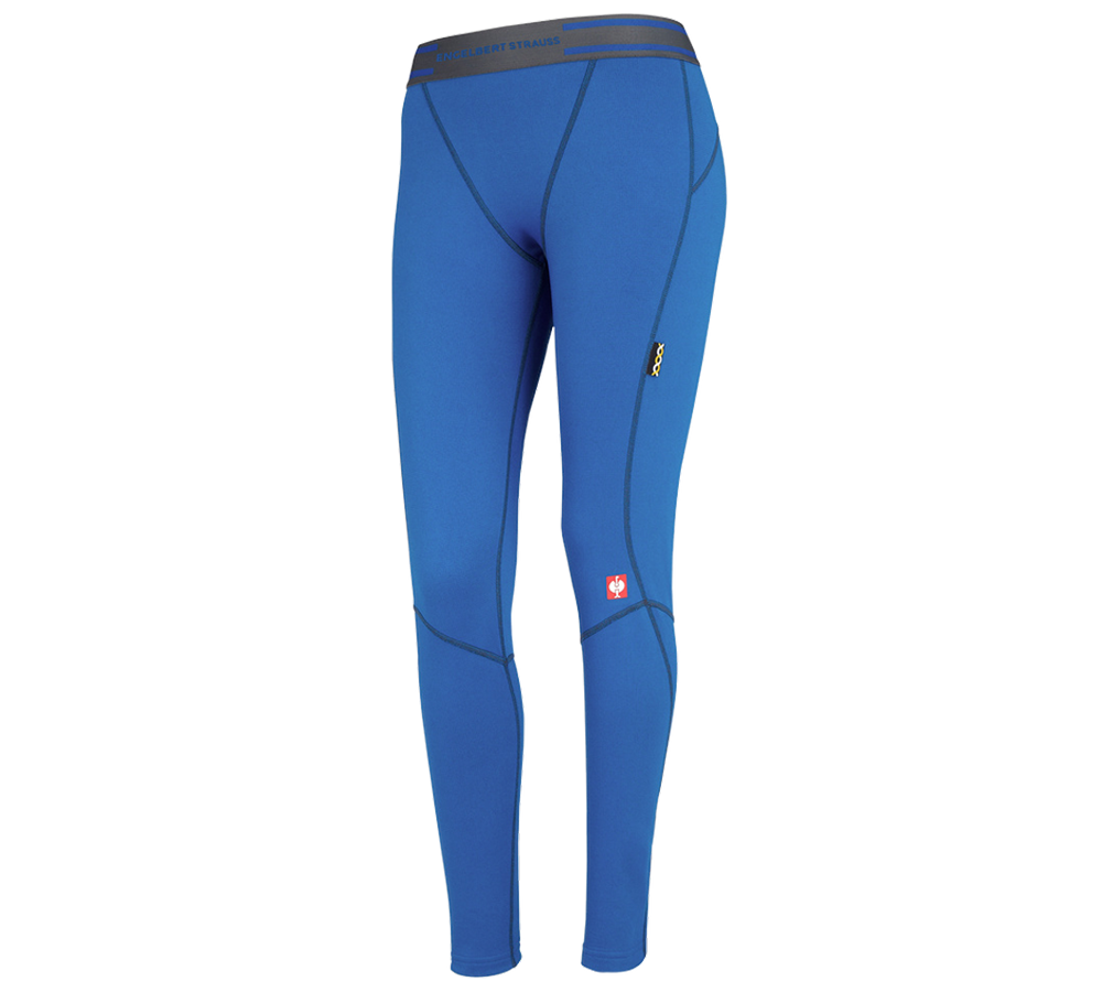 Thermal Underwear: e.s. functional long-pants clima-pro-warm,ladies' + gentian blue