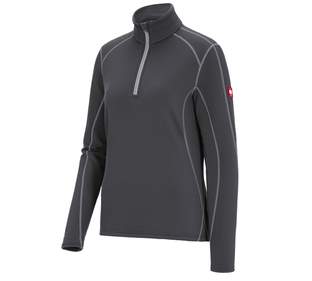 Shirts, Pullover & more: Funct.-Troyer thermo stretch e.s.motion 2020, la. + anthracite/platinum