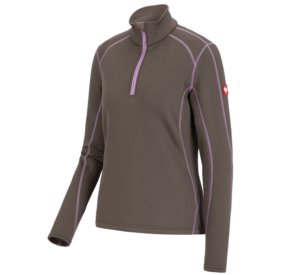 Shirts, Pullover & more: Funct.-Troyer thermo stretch e.s.motion 2020, la. + stone/lavender