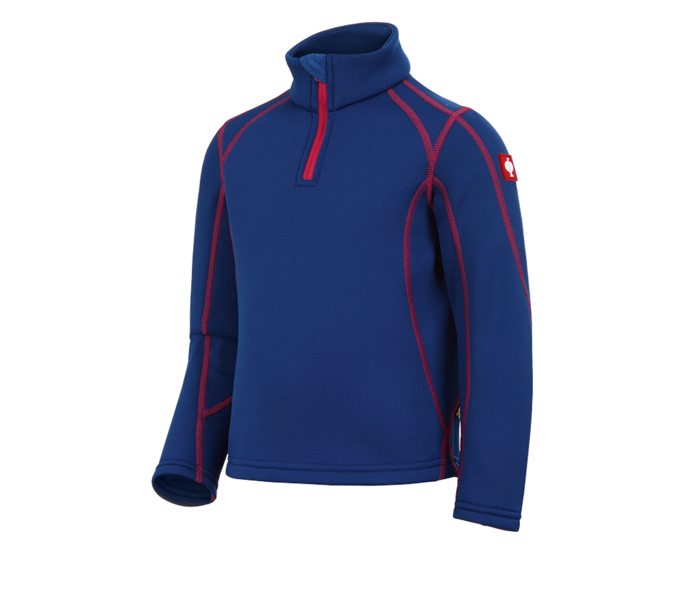 Shirts, Pullover & more: Funct.Troyer thermo stretch e.s.motion 2020 child. + royal/fiery red