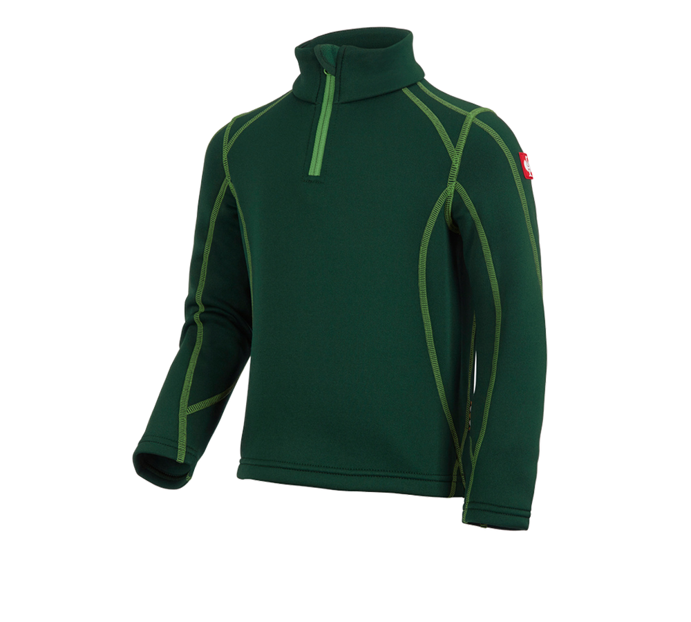 Shirts, Pullover & more: Funct.Troyer thermo stretch e.s.motion 2020 child. + green/seagreen