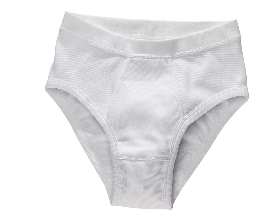 Underwear | Functional Underwear: e.s. Slip coarse rib classic, pack of 2 + white