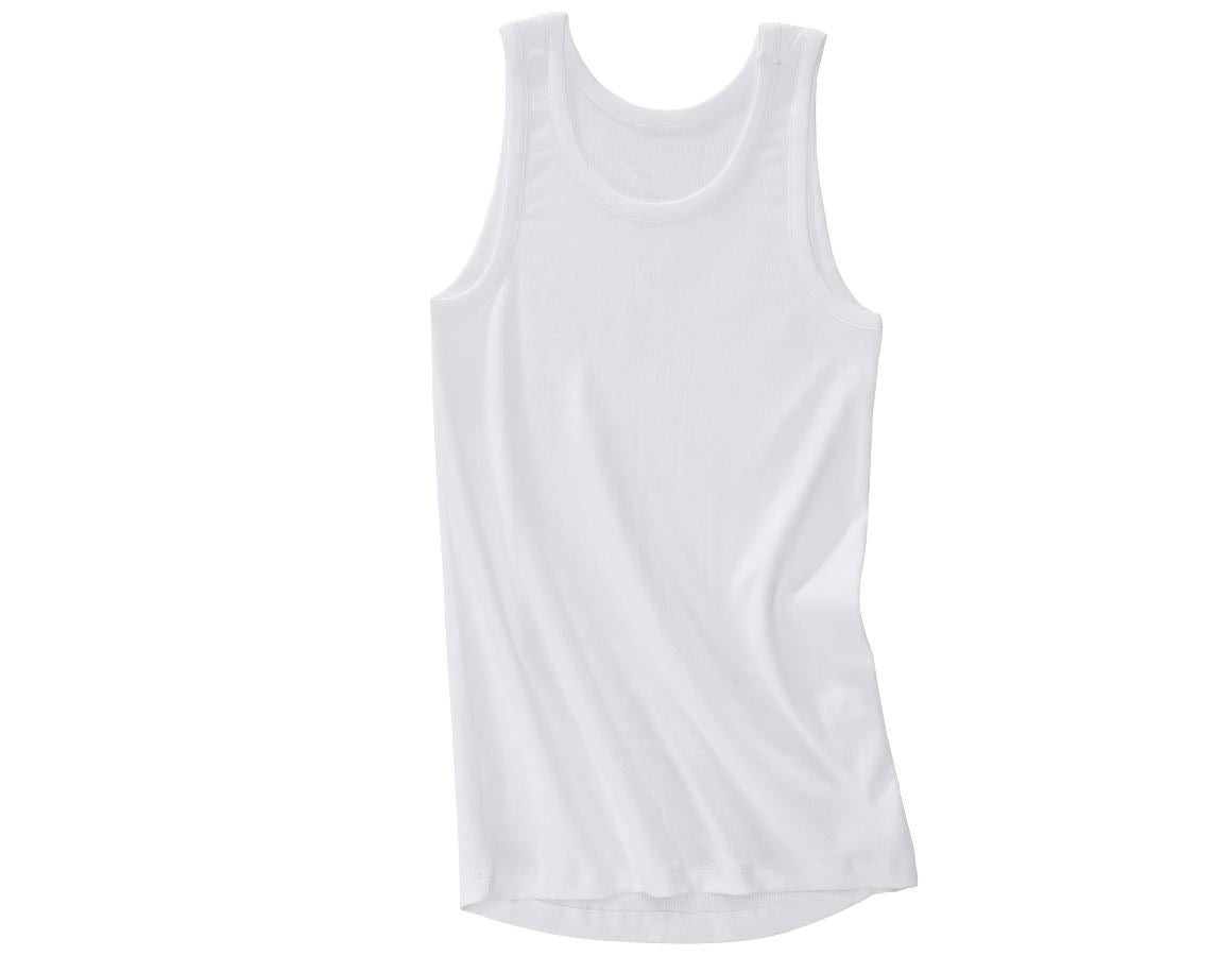 Unterwäsche | Thermokleidung: e.s. cotton rib Tank-Shirt + weiß