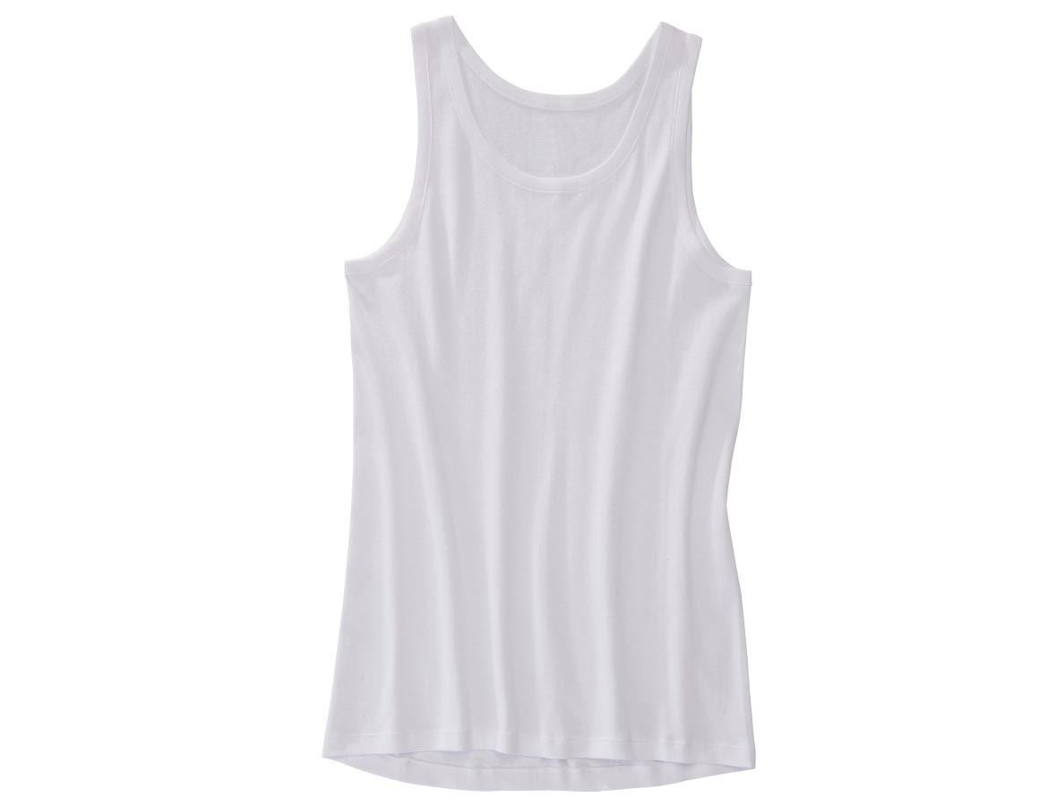 Underwear | Functional Underwear: e.s. Vest fine rib classic + white