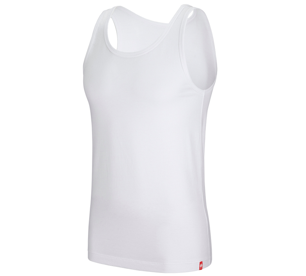 Unterwäsche | Thermokleidung: e.s. Modal Athletic-Shirt + weiß