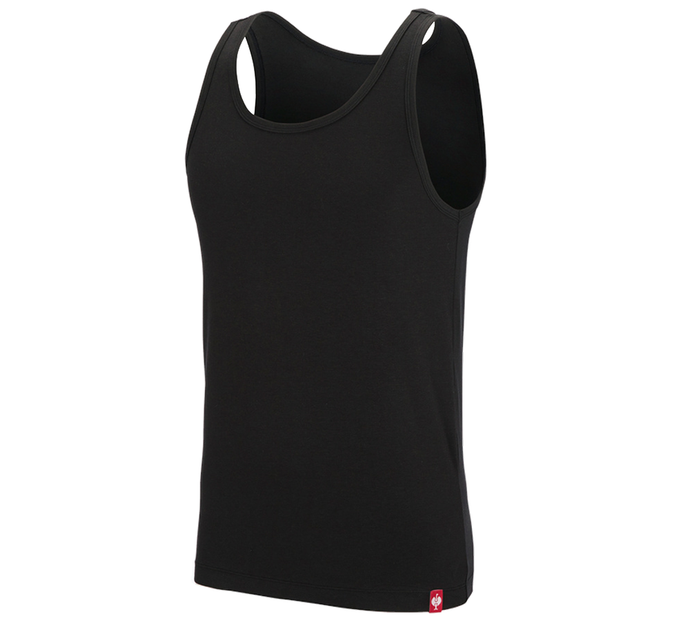 Unterwäsche | Thermokleidung: e.s. Modal Athletic-Shirt + schwarz