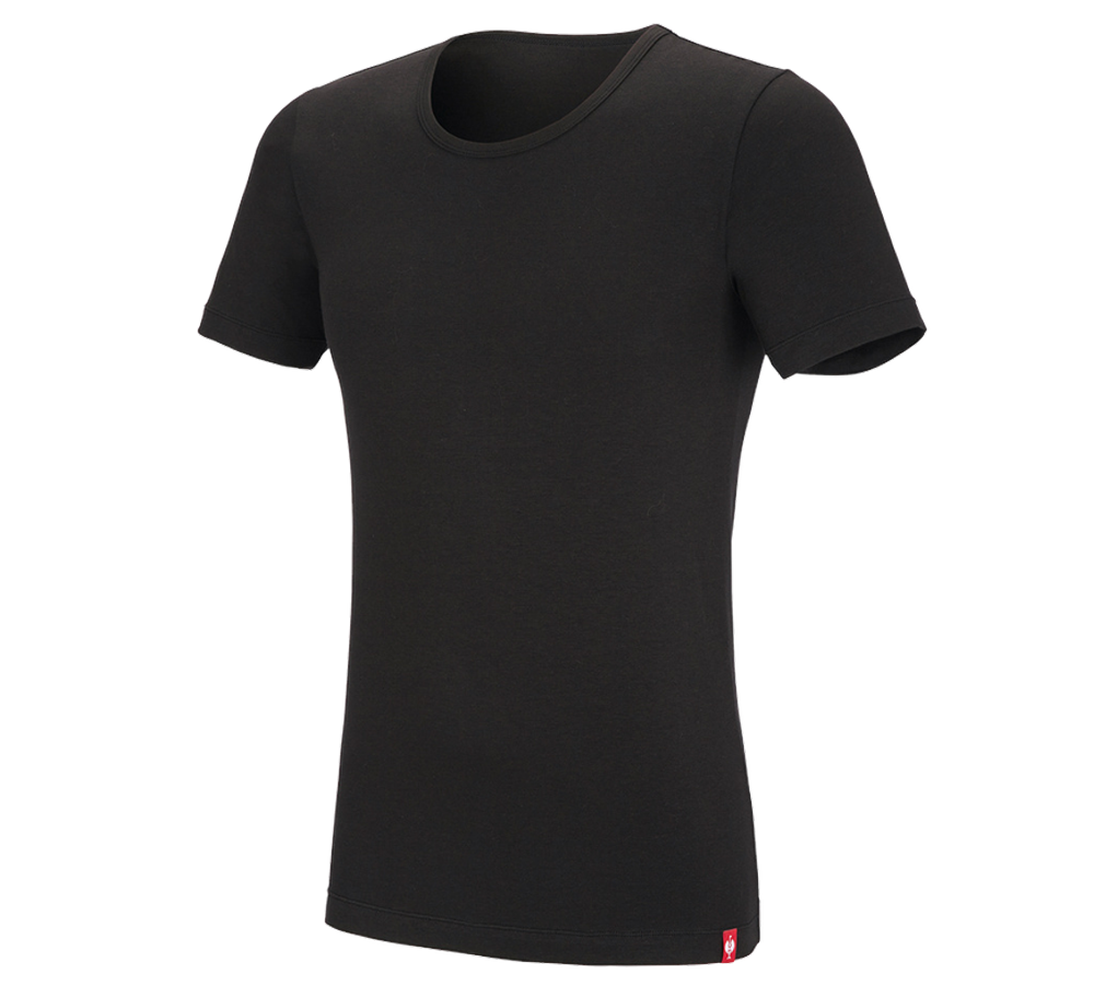 Unterwäsche | Thermokleidung: e.s. Modal T-Shirt + schwarz