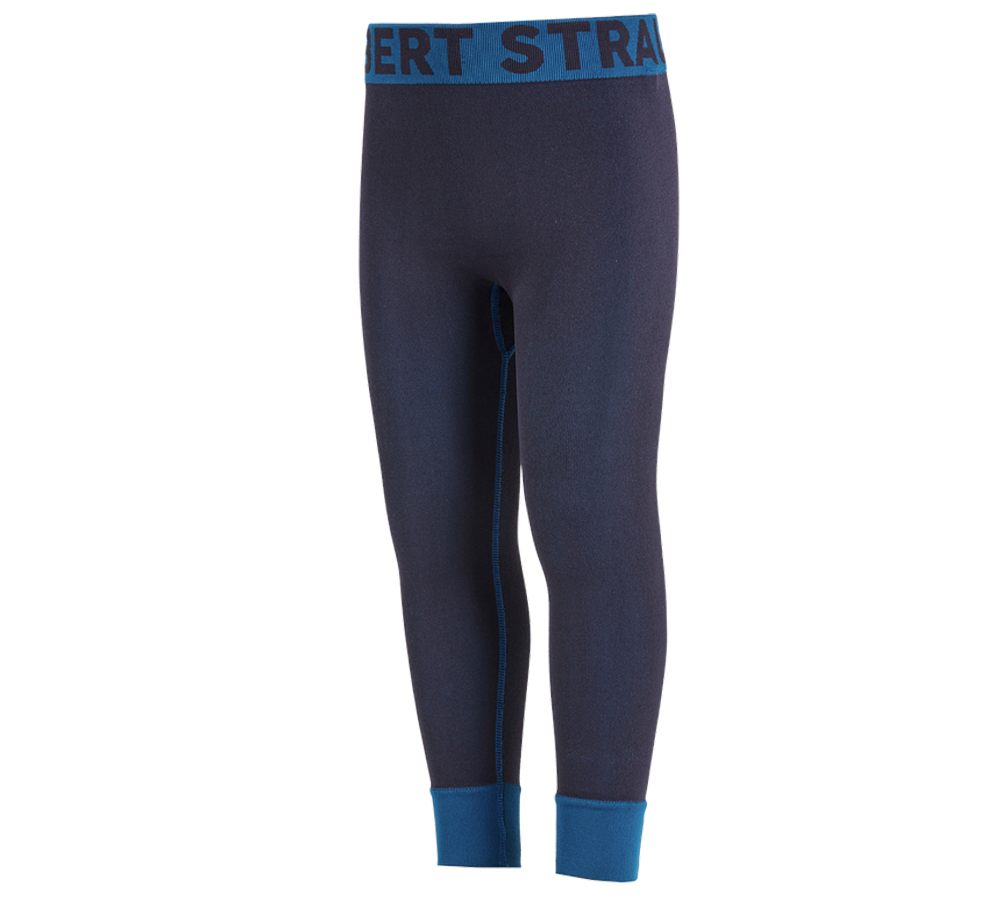 For the little ones: e.s. functional long-pants seamless-warm, children + navy