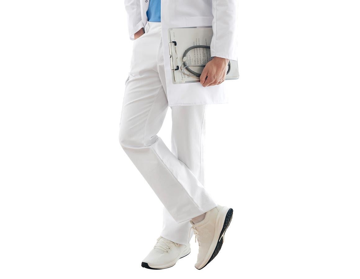Pantalons de travail: Pantalon de travail pour homme Oskar + blanc