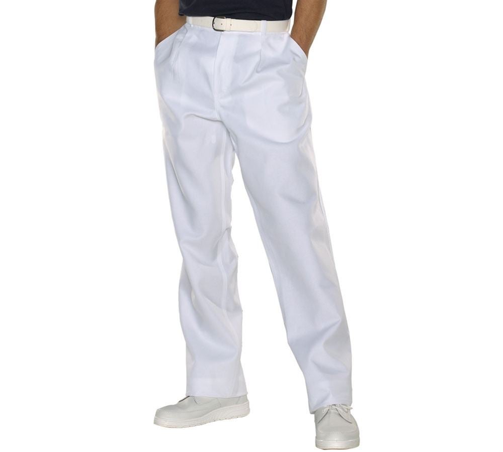 Pantalons de travail: Pantalon de travail pour homme Christoph + blanc