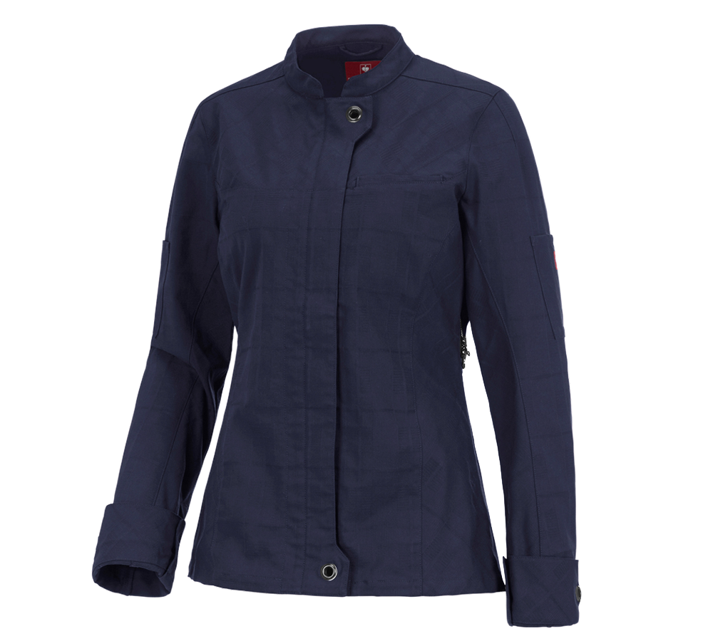 Work Jackets: Work jacket long sleeved e.s.fusion, ladies' + navy