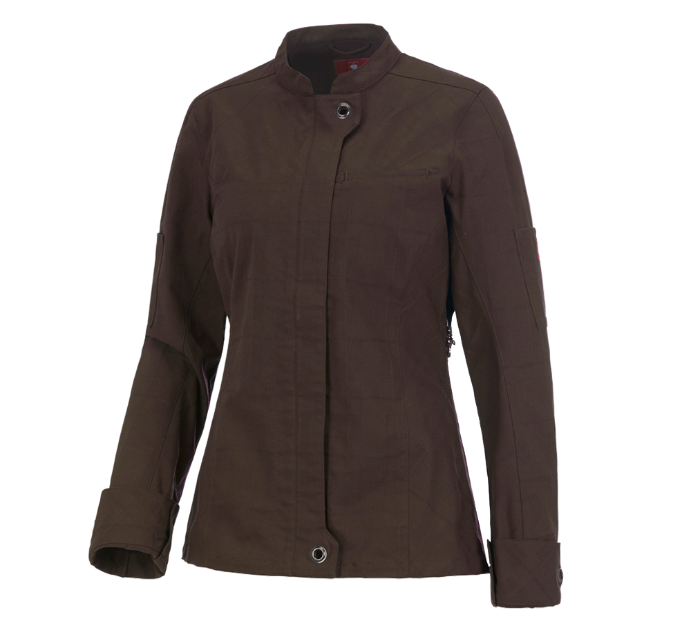 Work Jackets: Work jacket long sleeved e.s.fusion, ladies' + chestnut