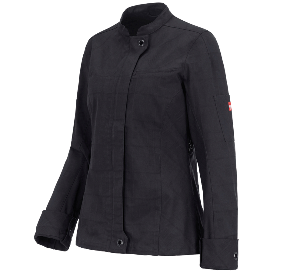 Work Jackets: Work jacket long sleeved e.s.fusion, ladies' + black