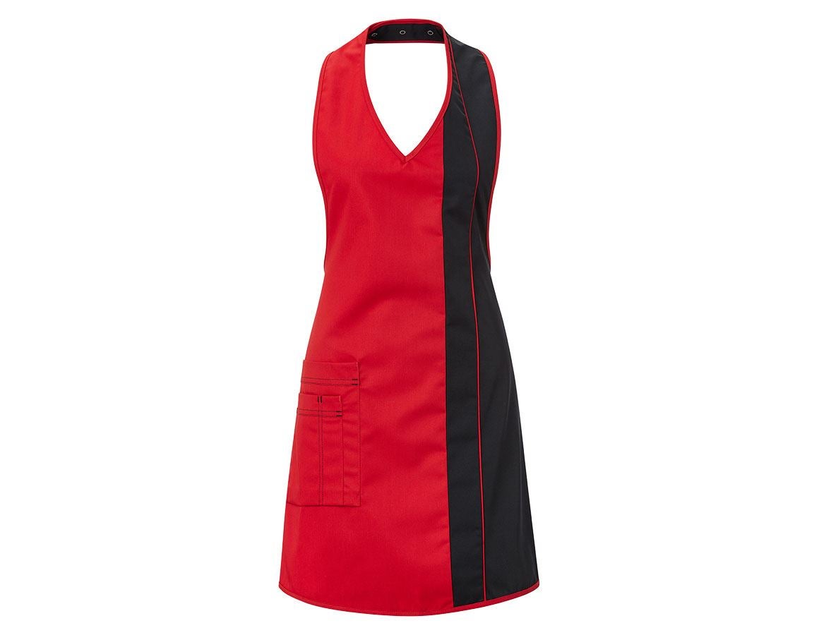 Aprons: Ladies' apron  Teresa + red/black
