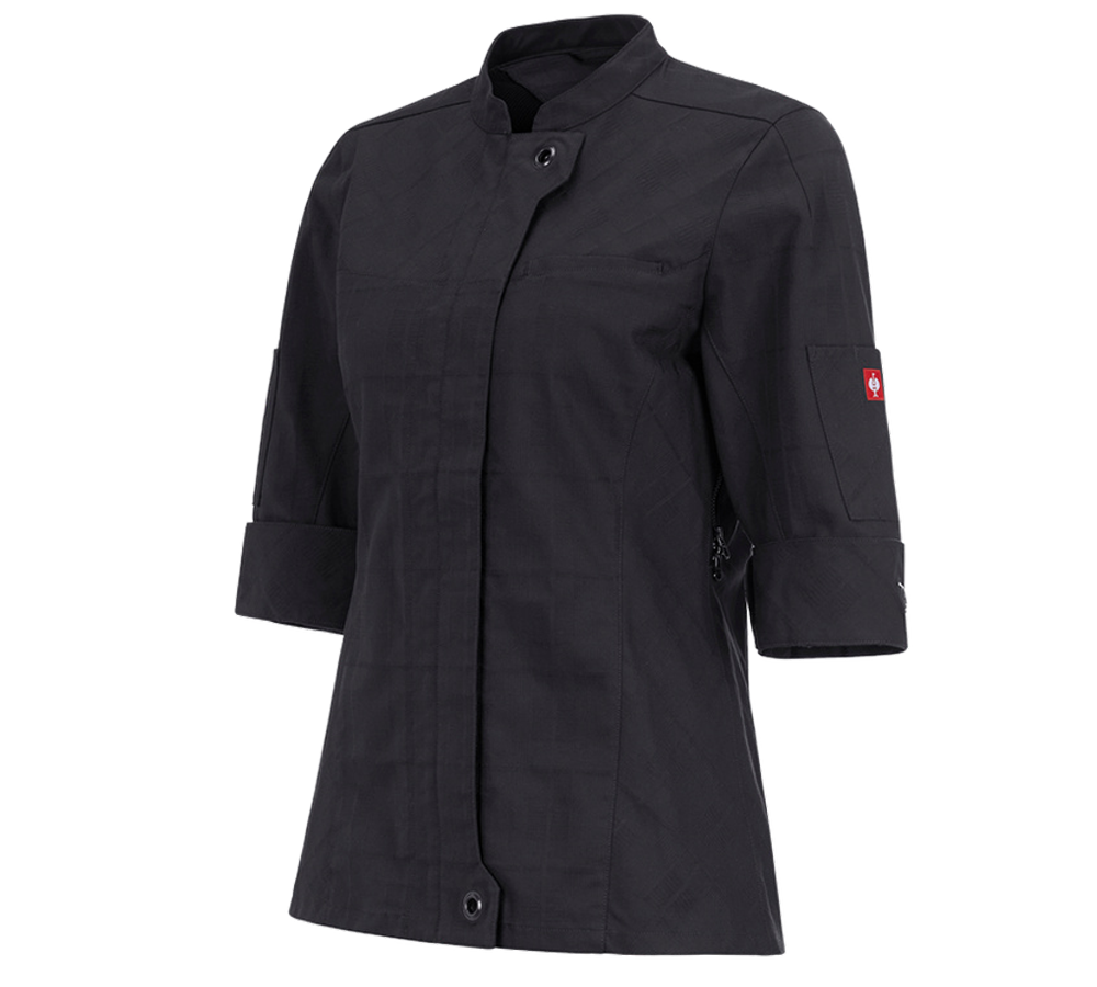Work Jackets: Work jacket 3/4-sleeve e.s.fusion, ladies' + black