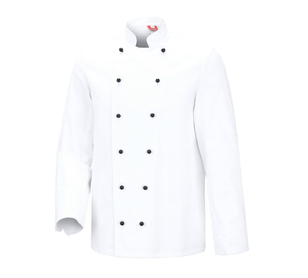 Shirts & Co.: Kochjacke De Luxe + weiß
