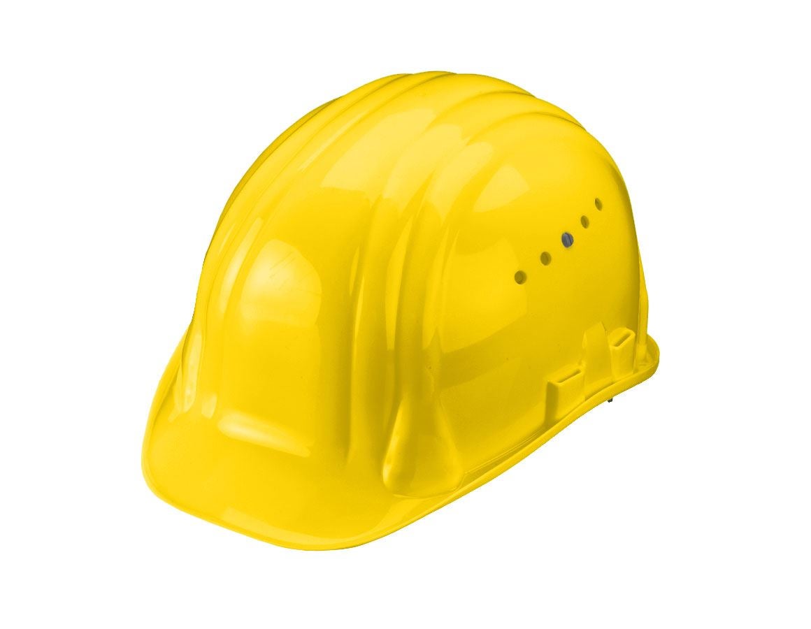 Schutzhelme: Schutzhelm Baumeister, 6-Punkt, Drehverschluss + gelb