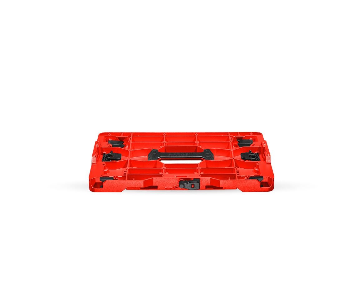 Werkzeugkoffer: STRAUSSbox Hybrid Adapter Platte + rot/schwarz