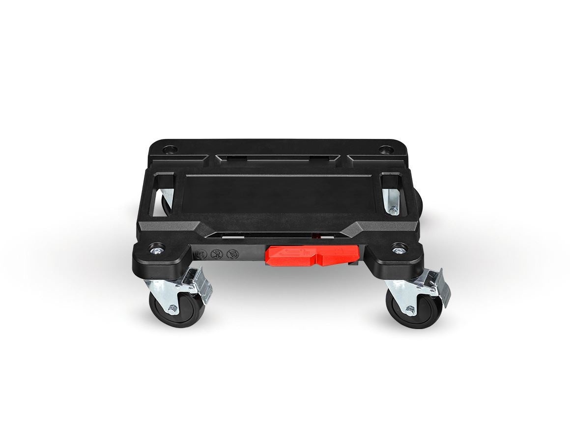 Werkzeugkoffer: STRAUSSbox Cart + schwarz/rot